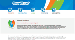 Desktop Screenshot of care4nurse.be